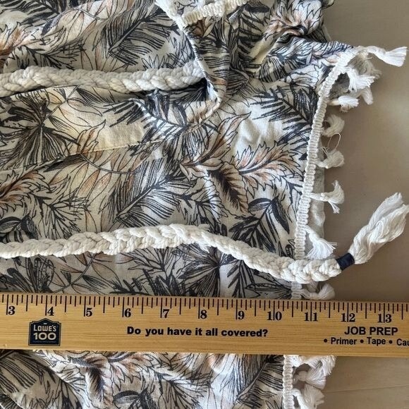 Rewash Linen Blend Tropical Shorts Juniors Size M - Picture 4 of 7